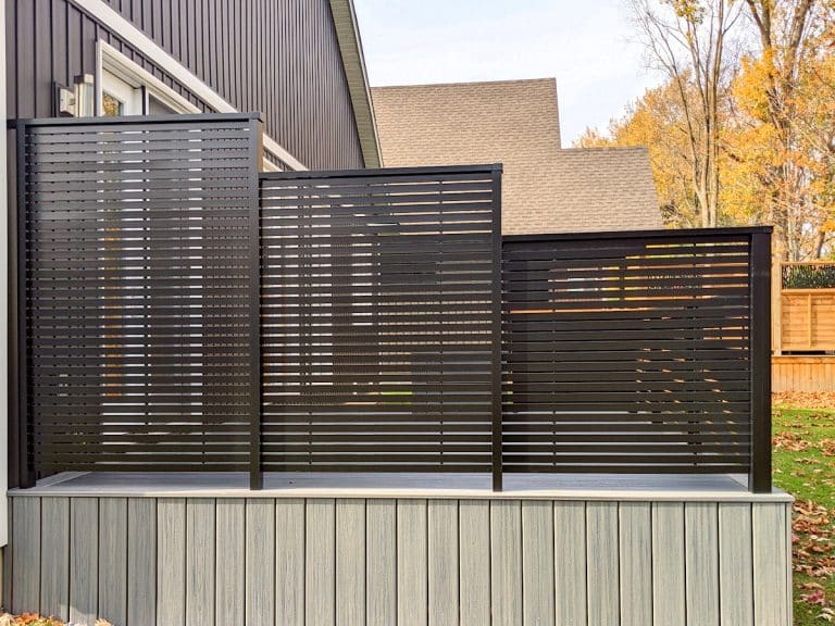 Privacy Style Deck Railings Creating Stylish Privacy For Dek Rail